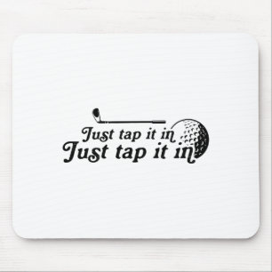 Golf einfach antippen Lustiger Golfspieler Golfen  Mousepad