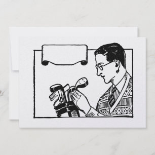 Golf-Einladung Einladung