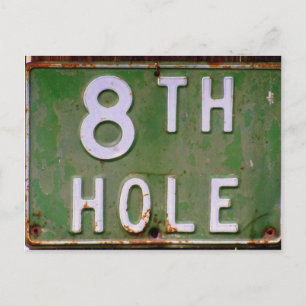 Golf-Einladung Postkarte