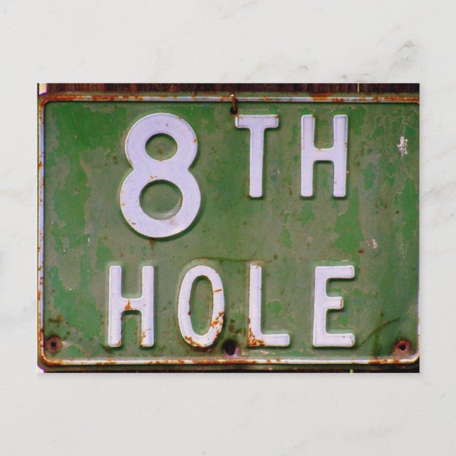 Golf-Einladung Postkarte (Vorderseite)