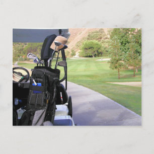 Golf-Einladung Postkarte