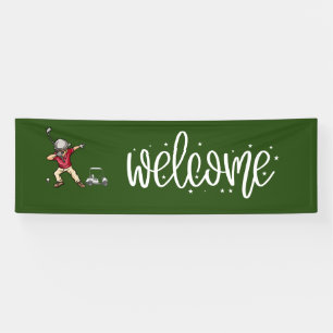 Golf-Empfang mit Golf-Ball und Tee-Banner Banner