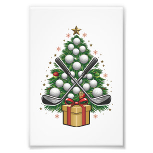 Golf Equipment Christmas Tree Christmas Golf Fotodruck