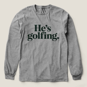 Golf Er ist Golf spielender Ehemann Geschenke Lust Tri-Blend Shirt