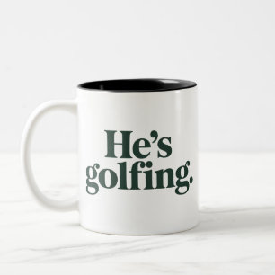 Golf Er ist Golf spielender Ehemann Geschenke Lust Zweifarbige Tasse