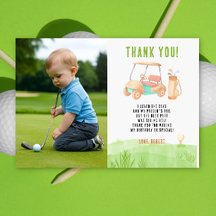 Golf Erster Geburtstag Danke