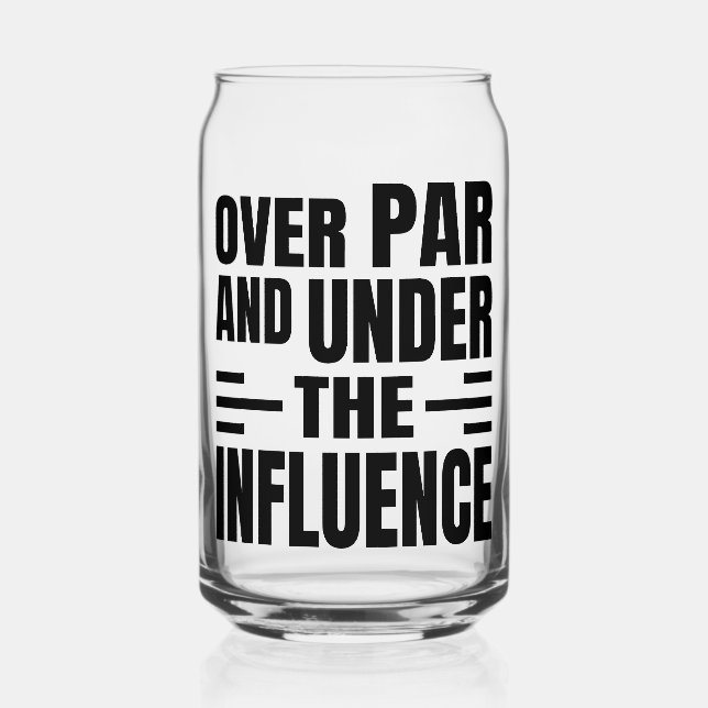 Golf Etched Can Glass Dosenglas (Vorderseite)