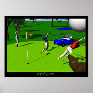 Golf-Etikette Poster