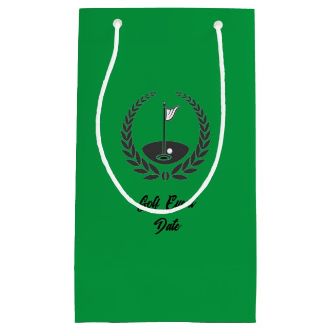 Golf Event Medium Geschenktasche Kleine Geschenktüte (Vorderseite)