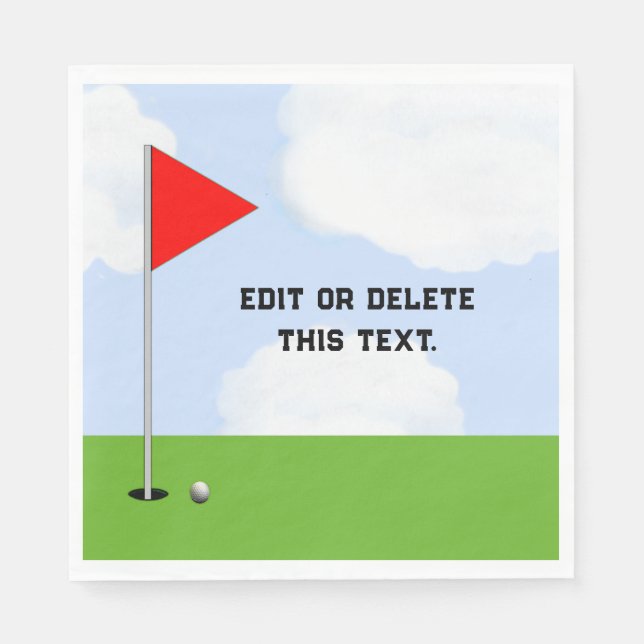 Golf Event Napkins Serviette (Vorderseite)