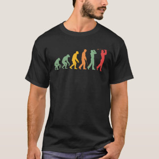 Golf Evolution Lustiges Golfer-Geschenk für Vater T-Shirt