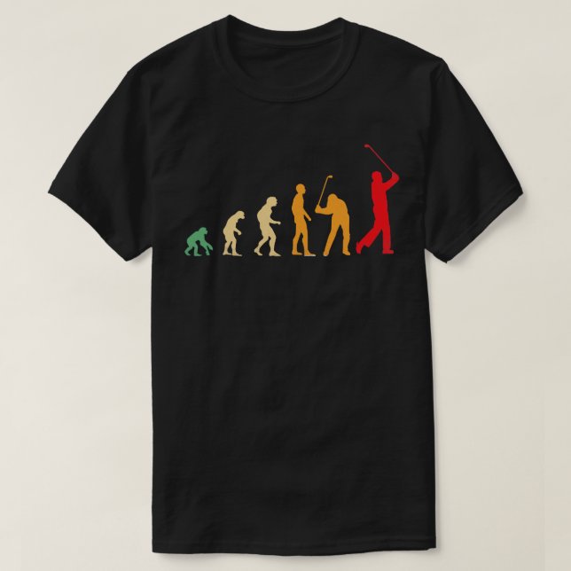 Golf-Evolution T-Shirt (Design vorne)