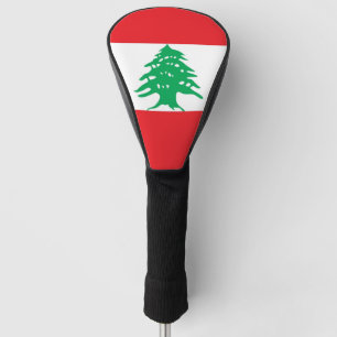 Golf-Fahrer-Abdeckung mit Flagge vom Libanon Golf Headcover