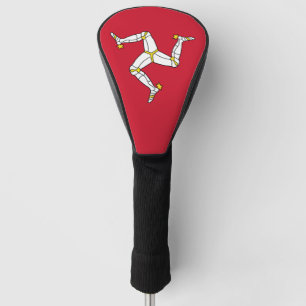 Golf-Fahrer-Abdeckung mit Isle of Man-Flagge, Golf Headcover