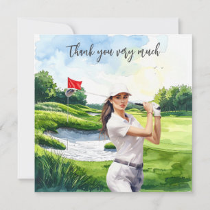Golf Fairway Dankbarkeit: Dankeschön-Karte Dankeskarte