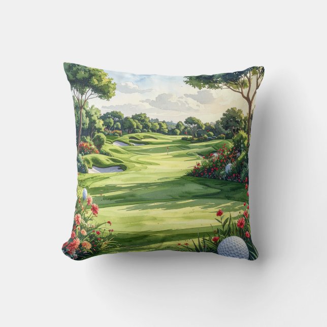 Golf Fairway Kissen (Vorderseite)