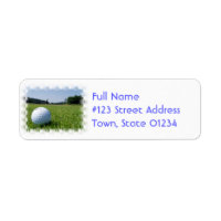 Golf Fairway-Mailing-Label