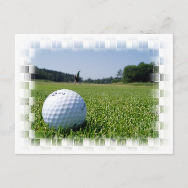 Golf Fairway Postkarte (Vorderseite)