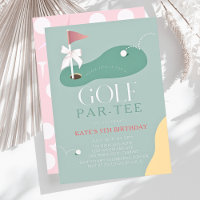 Golf Fairway Rosa Flagge Schleife Mädchen-Geburtst