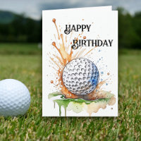 Golf Fans von Wasserfarben Kunst, Dichtung und Mus