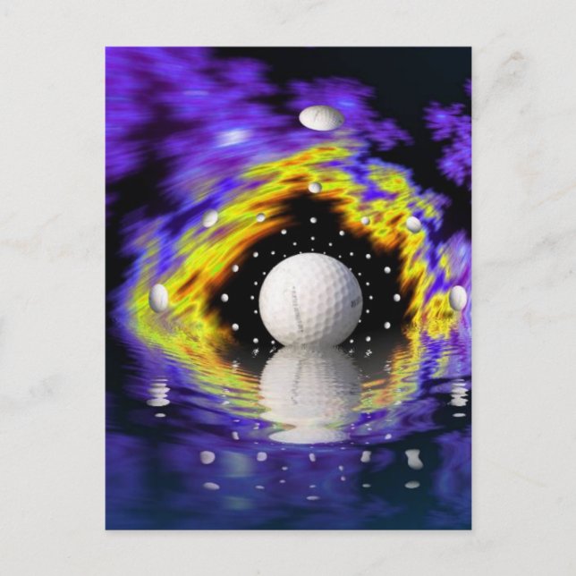 Golf Fantasy Postcard Postkarte (Vorderseite)
