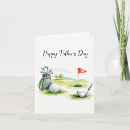 Golf Father's Day Card for Dad Karte