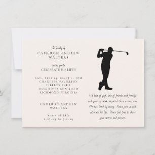Golf-Feier des Lebens Einladung