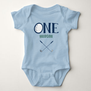 Golf First Birthday Custom Bodysuit Baby Strampler