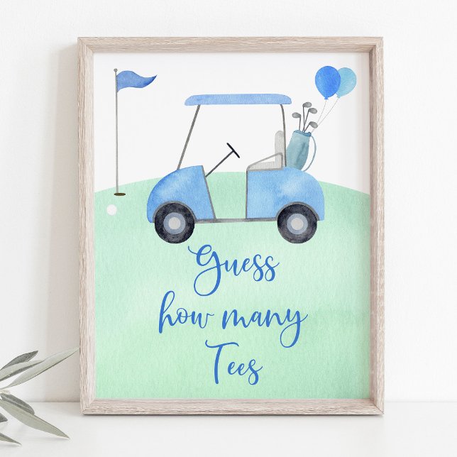 Golf First Birthday Par-T Guess Wie viele Spiel Poster (Von Creator hochgeladen)
