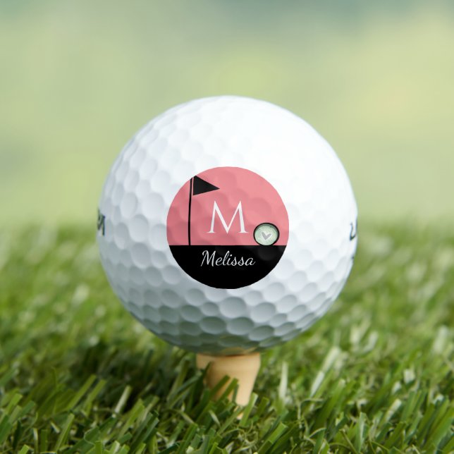 Golf Flag and Ball Monogram Initial (Insitu T-Shirt)