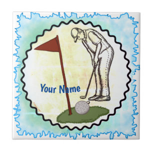 Golf Flag Fliese