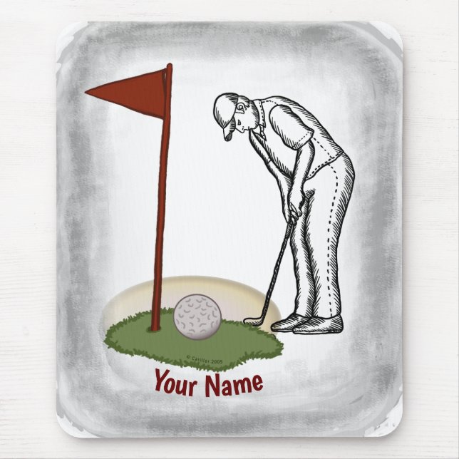 Golf Flagge  Mousepad (Vorne)