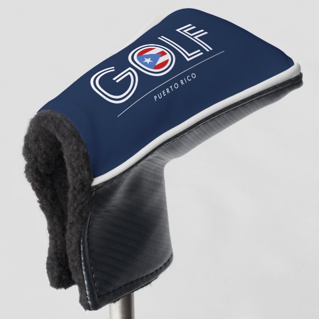 Golf Flagge von Puerto Rico Headcover (3/4 Vorderseite)