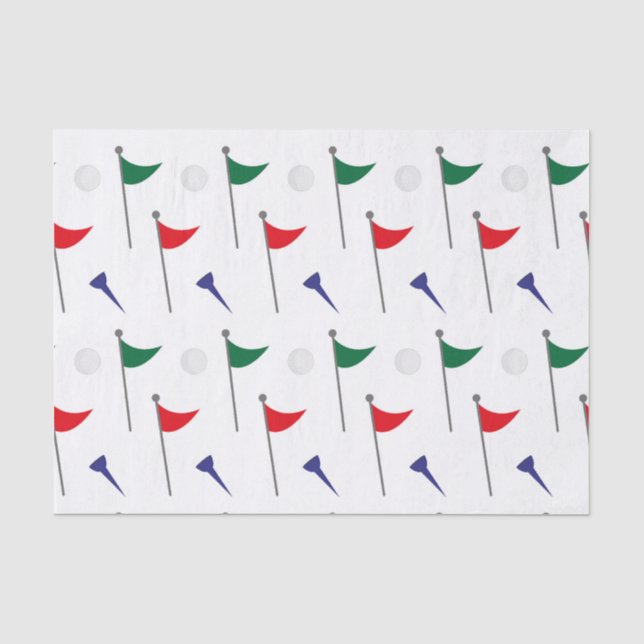 Golf Flaggen Seidenpapier (Vorderseite)