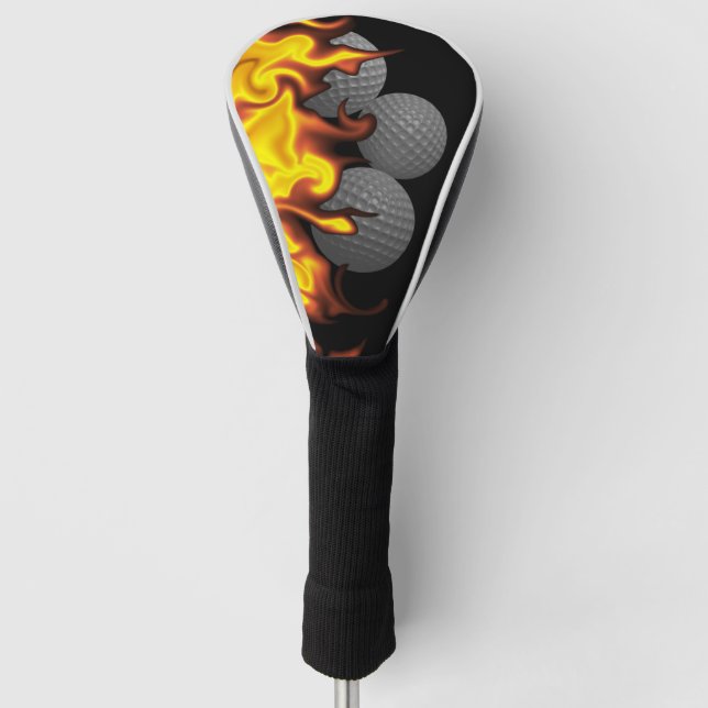 Golf-Flammen Golf Headcover (Vorderseite)