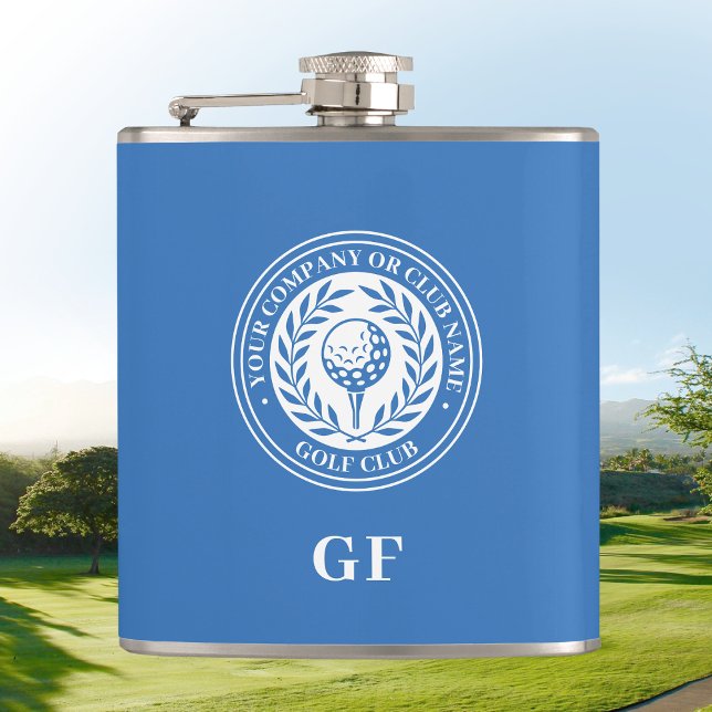 Golf-Flasche mit individuellem Namen Monogramm Bla Flachmann (Von Creator hochgeladen)