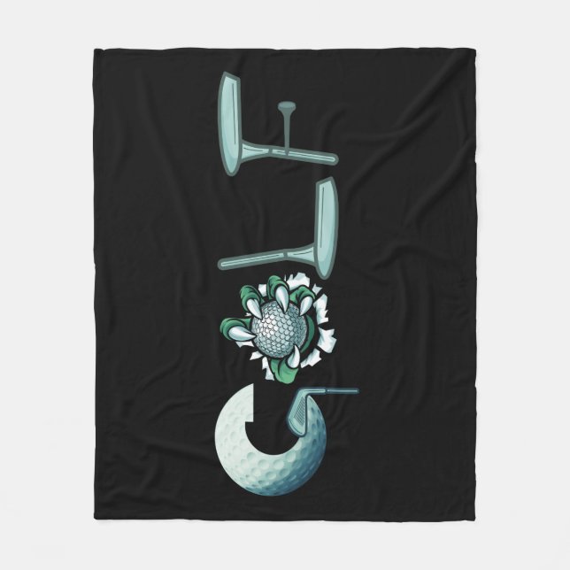 Golf Fleecedecke (Vorderseite)