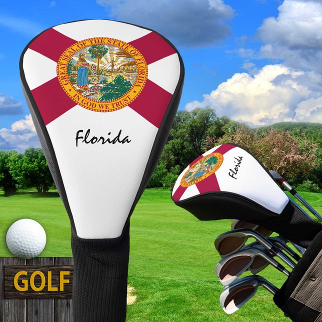 Golf Florida & Florida Flag / Golf Clubs Abdeckung Golf Headcover (Von Creator hochgeladen)