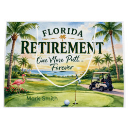 Golf Florida mit Flamingo-Ruhestand-Thema Große Geschenktüte