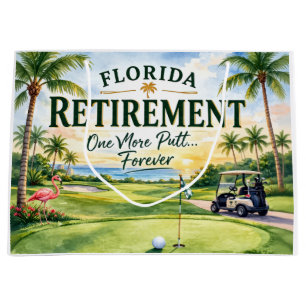 Golf Florida mit Flamingo-Ruhestand-Thema Große Geschenktüte