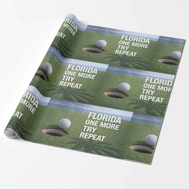 Golf Florida Thema Geschenkpapier (Ungerollt)
