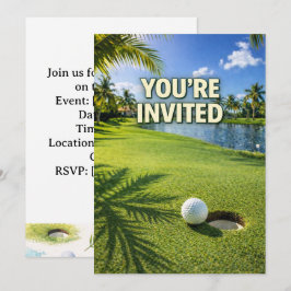 Golf Florida themed you are invited Einladung