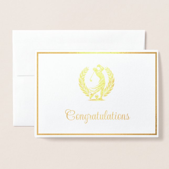 Golf Folienkarte (Vorderseite mit Umschlag)