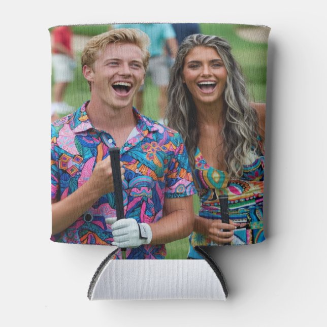 Golf-Foto anpassen personalisieren Dosenkühler (Vorderseite)