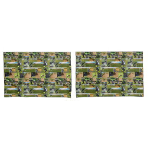 Golf Foto Collage, Kissenbezug