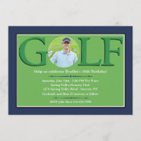 Golf-Foto-Einladungen