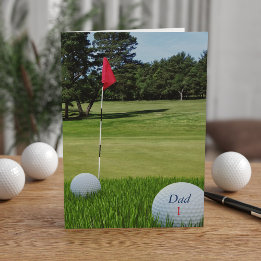 Golf-Foto-Vatertagskarte Karte