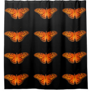 Golf Fritillary oder Leidenschaftsschmetterling Duschvorhang