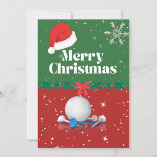Golf Frohe Weihnachten bis Golfer mit Weihnachtsma