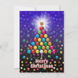 Golf Frohe Weihnachten-Feiertags-Design Feiertagskarte